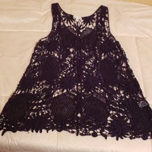 NWOT crochet tank